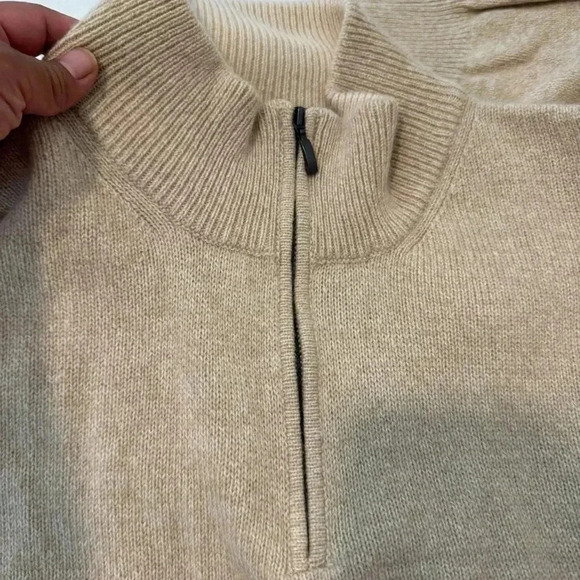 Valentino Jeans Mock Men's Turtleneck 1/4 Zip Sweater size XL - Picture 3 of 15